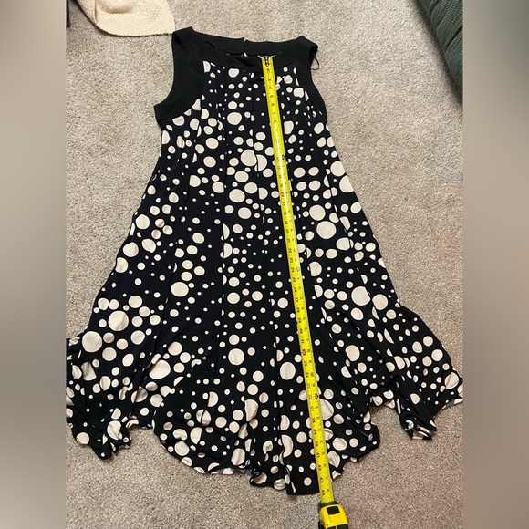 Sandra Darren Dress - Black and Cream Polka Dots - Picture 3 of 5